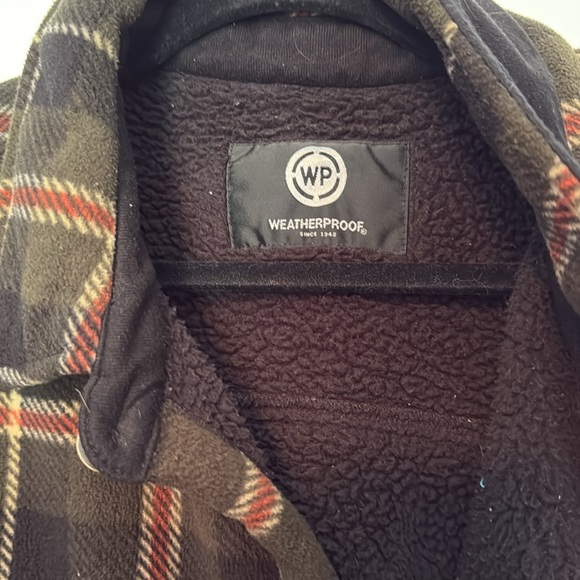 Weatherproof Dark Plaid Shirt Jacket - Picture 6 of 7